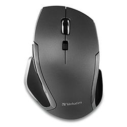 Verbatim Wireless Notebook 6-Button Deluxe Blue LED Mouse – Graphite (98621)