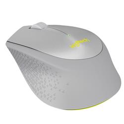 LOGITECH M330 Silent Wireless Mouse - Grey/Yellow