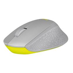 LOGITECH M330 Silent Wireless Mouse - Grey/Yellow