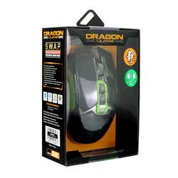 DRAGON WAR ELE-G18 Ambidextrous Gaming Mouse w/ Macro Function, Black