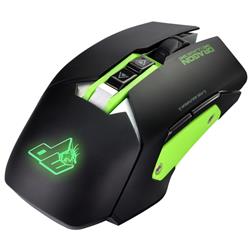 DRAGON WAR ELE-G18 Ambidextrous Gaming Mouse w/ Macro Function, Black