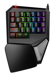 DELUX Single-handed Mechanical Gaming Keypad RGB Version - T9 plus(Open Box)