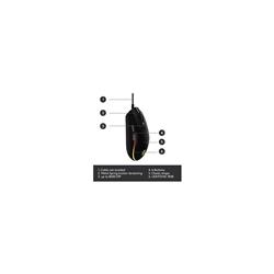 LOGITECH G203 LIGHTSYNC Gaming Mouse - Black(Open Box)