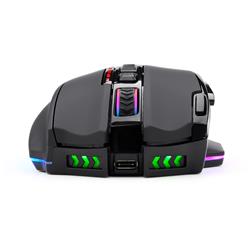 Redragon M801P-RGB Sniper Pro Gaming Mouse with 16.8 million color lighting, Wireless and Wired Dual Mode Connection(Open Box)