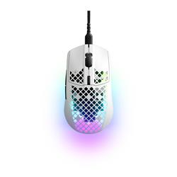 STEELSERIES Aerox 3 Snow- Super Light Gaming Mouse - 8,500 CPI TrueMove Core Optical Sensor - Ultra-lightweight 59g Water Resis