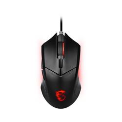 MSI Clutch GM08 - Souris de jeu, jusqu'à 4200 DPI, capteur optique PixArt PAW 3519, poids réglable