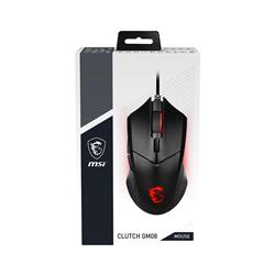 MSI Clutch GM08 - Souris de jeu, jusqu'à 4200 DPI, capteur optique PixArt PAW 3519, poids réglable