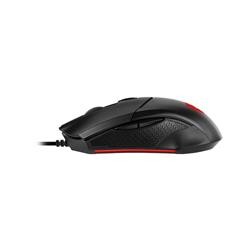 MSI Clutch GM08 - Souris de jeu, jusqu'à 4200 DPI, capteur optique PixArt PAW 3519, poids réglable