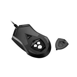 MSI Clutch GM08 - Souris de jeu, jusqu'à 4200 DPI, capteur optique PixArt PAW 3519, poids réglable