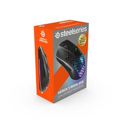 STEELSERIES Aerox 3 Onyx - Wireless - Super Light Gaming Mouse - 18,000 CPI TrueMove Air Optical Sensor - Ultra-lightweight 68g