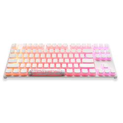 DUCKY RGB Pudding PBT Keycap Set - White(Open Box)