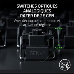 RAZER Huntsman V3 Pro 8 kHz Pleine grandeur Clavier de jeu, Noir