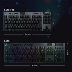 LOGITECH G915 TKL LIGHTSPEED Wireless RGB - Tactile(Open Box)