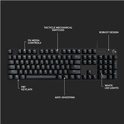 LOGITECH G413 SE Full-Size (100%) Gaming Keyboard, black