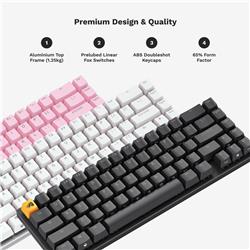 GLORIOUS GMMK2 Barebones 65% Keyboard Kit - White