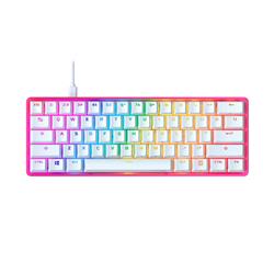 HYPERX Alloy Origins 60 Pink: 60% Form, HyperX Red, RGB, PBT Keycaps(Open Box)