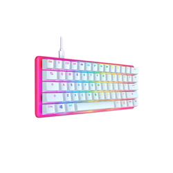 HYPERX Alloy Origins 60 Pink: 60% Form, HyperX Red, RGB, PBT Keycaps(Open Box)