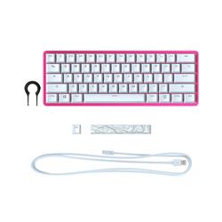 HYPERX Alloy Origins 60 Pink: 60% Form, HyperX Red, RGB, PBT Keycaps(Open Box)