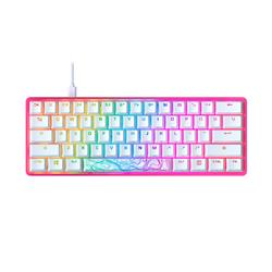 HYPERX Alloy Origins 60 Pink: 60% Form, HyperX Red, RGB, PBT Keycaps(Open Box)