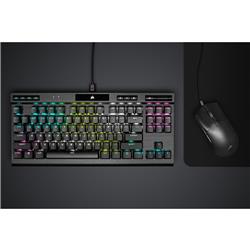 CORSAIR K70 RGB TKL CHAMPION SERIES Tenkeyless Optical-Mechanical Wired CORSIAR OPX Switch Keyboard  with RGB Backlighting –...