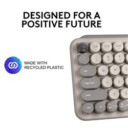 LOGITECH POP Keys Wireless Mechanical Keyboard - Mist