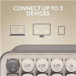 LOGITECH POP Keys Wireless Mechanical Keyboard - Mist