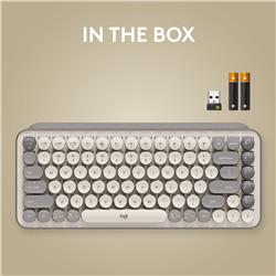 LOGITECH POP Keys Wireless Mechanical Keyboard - Mist