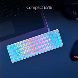 ASUS ROG Falchion Ace 65 % Clavier de jeu, White -