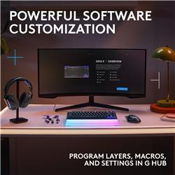 LOGITECH G512 X 75 75 % Clavier de jeu, Noir, Linéaire