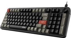 MSI FORGE GK110 US 96% Gaming Keyboard, Black - US ANSI Layout