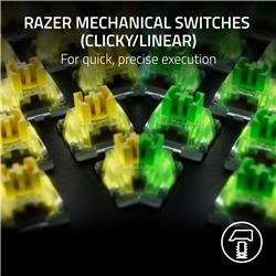 RAZER BlackWidow V4 X Pleine grandeur Clavier de jeu, Noir