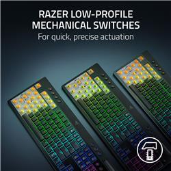 RAZER BlackWidow V4 Low Profile Full Size Gaming Keyboard, Black