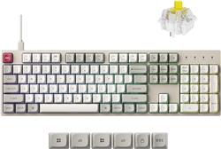 Keychron C2 Pro 8K Pleine grandeur Clavier de jeu, Blanc Fumé