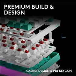 LOGITECH G512 X 75 75 % Clavier de jeu, Blanc