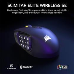 CORSAIR Scimitar Elite Wireless SE Gaming Mice - Gris canon(Open Box)