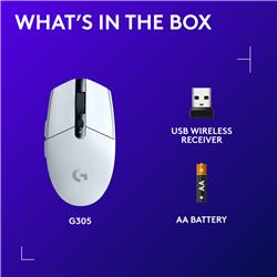 LOGITECH G305 Wireless Gaming Mouse White(Open Box)