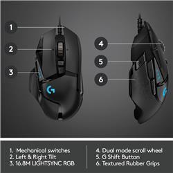 LOGITECH G502 HERO Wired Gaming Mouse