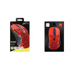 Xtrfy M4 RGB lightweight Mouse - Kripparrian Red