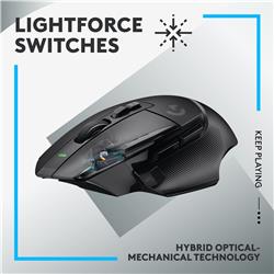 LOGITECH G502 X LIGHTSPEED Wireless Gaming Mouse -hybrid optical-mecha(Open Box)