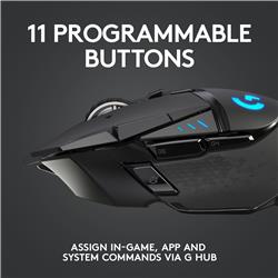 Souris de jeu sans fil LOGITECH G502 X LIGHTSPEED - commutateurs optiq(Open Box)