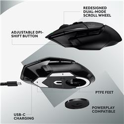 LOGITECH G502 X LIGHTSPEED Wireless Gaming Mouse -hybrid optical-mecha(Open Box)