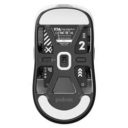 PULSAR X2 A Wireless Size 2 White with Black Buttons