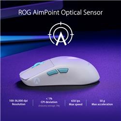 Souris de jeu sans fil Asus ROG Harpe Ace Aim Lab Edition MoonlightWhi