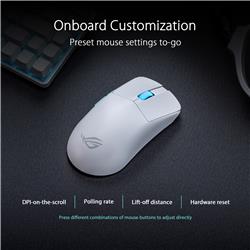 Souris de jeu sans fil Asus ROG Harpe Ace Aim Lab Edition MoonlightWhi