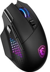 MSI VERSA PRO WIRELESS Gaming Mice - Black, 15 Buttons with 13 Programmable Buttons via MSI Center, 26000 DPI (VERSA PRO W)