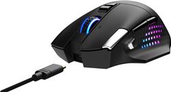 MSI VERSA PRO WIRELESS Gaming Mice - Black, 15 Buttons with 13 Programmable Buttons via MSI Center, 26000 DPI (VERSA PRO W)
