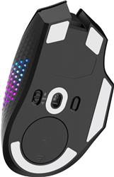 MSI VERSA PRO WIRELESS Gaming Mice - Black, 15 Buttons with 13 Programmable Buttons via MSI Center, 26000 DPI (VERSA PRO W)