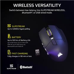 CORSAIR Scimitar Elite Wireless SE Gaming Mice - Gris canon(Open Box)