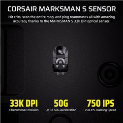 CORSAIR Scimitar Elite Wireless SE Gaming Mice - Gris canon(Open Box)