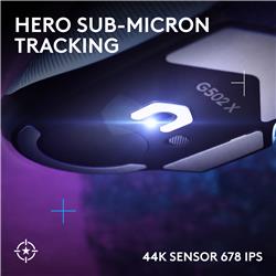 Souris de jeu sans fil LOGITECH G502 X LIGHTSPEED - commutateurs optiq
